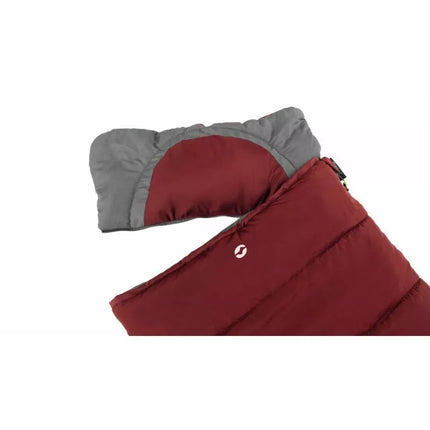 Outwell Contour Junior miegmaišis (140 cm) - raudonas/pilkas