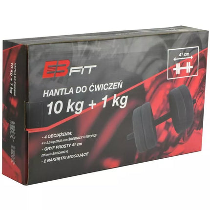 EBfit kompozitinis reguliuojamas hantelis 10 kg