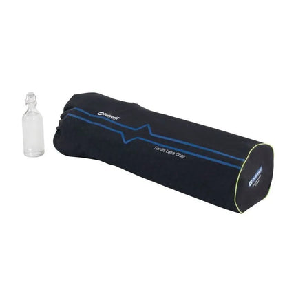 Outwell 470474 kėdė stovyklavimui su 4 kojomis, juoda, pilka