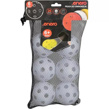 UNIHOC rungtynių kamuolys baltas ENERO 6 vnt.
