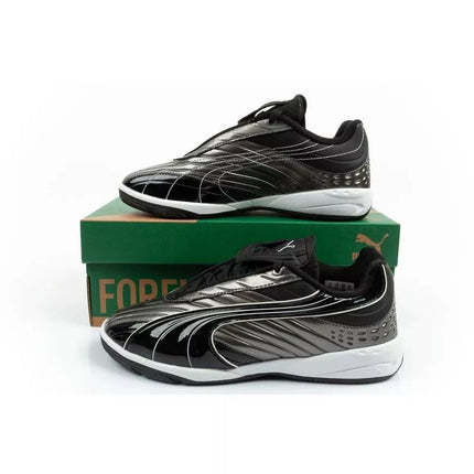 Madingi jaunimo sportiniai bateliai Puma V-S2 Goalgetter, sidabriniai