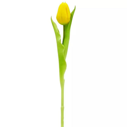 YELLOW TULIP 31CM LIFE-LIKE SPRING DECORATION
