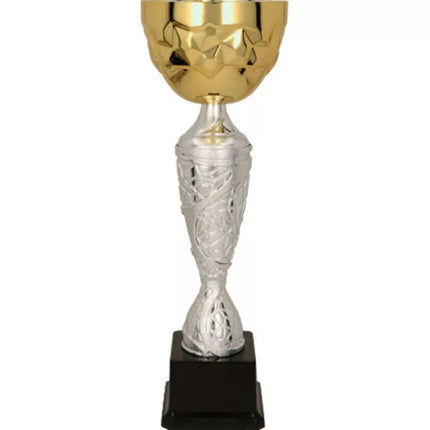 Gold and silver metal cup 4186E