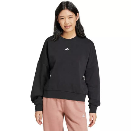 adidas Essentials Small Logo Feelcozy moteriškas džemperis, juodas JC5932