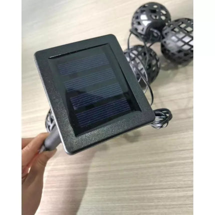 SOLAR LAMP FIREBALLS 7CM 5PCS