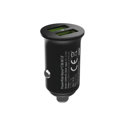 GREEN CELL CAR CHARGER GC POWERRIDE NANO36 36W 6A 2X USB-A