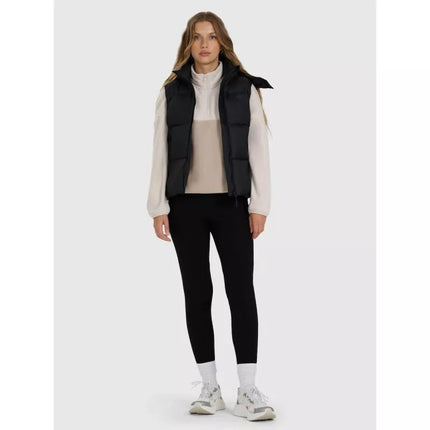 Women's down vest with natural filling 4F 4FWAW25TVJAF223-083S