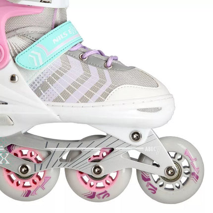 NH18192 4in1 PINK SIZE S(29-33) ROLLER SKATING WITH HOCKEY SLEEVE NILS EXTREME