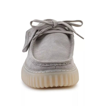 Clarks Torhill Lo 26182810 Light Gray Suede