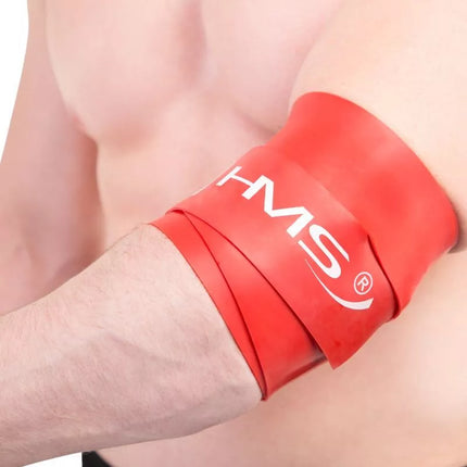 FB01 RED 1.2 x 50 x 2080 MM HMS EXERCISE BAND