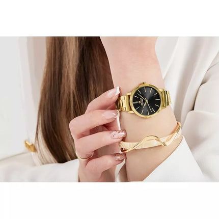 Giewont Sapphire Gold Black Women's Watch GW2360-B3
