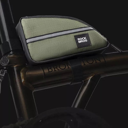 Rockbros Trikampė dviračio rėmo tašė 0.8 l - Juoda