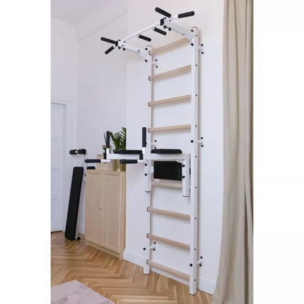 GYMNASTIC LADDER WITH A HAND BAR AND A HANDRAIL FOR EXERCISES BENCHK 722W