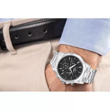 Giewont Chronograph Safyrinis Sidabrinis Vyriškas Laikrodis GW9460-B2