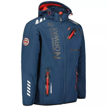 Geographical Norway ROYAUTE DB Tamsiai Mėlyna Raudona Vyriška Softshell striukė 068 (WY2001H/GN/Navy / Red)