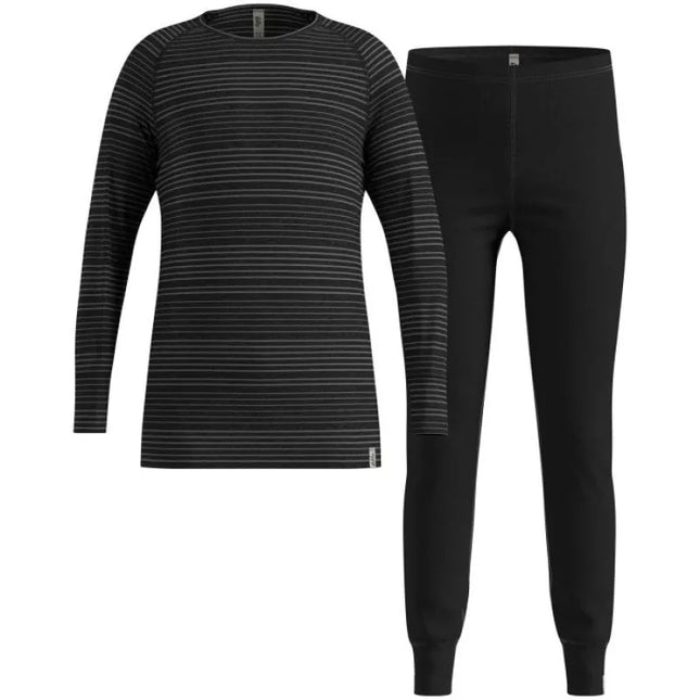 Thermal underwear - Odlo Set long ACTIVE WARM SET size 152cm Black