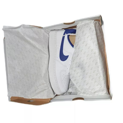 Nike Air Force 1 moteriški batai, balti / tamsiai karališkos mėlynos - CT3839-101