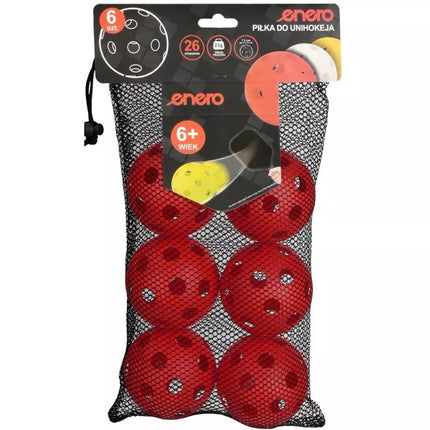 UNIHOC MATCH BALL RED ENERO 6 PCS