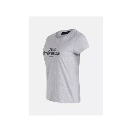 T-marškinėliai moteriški Original Tee pilki Peak Performance