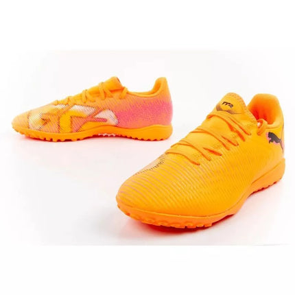 Puma vyriški sportiniai futbolo bateliai Future 8 Play TT dirbtinės vejos oranžiniai