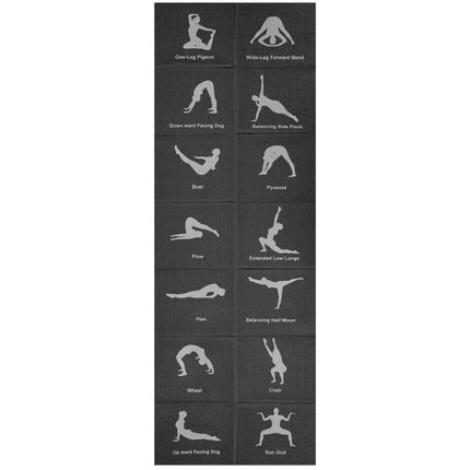 Sulankstomas jogos kilimėlis 1700x600x5 mm Juodas ENERO FIT