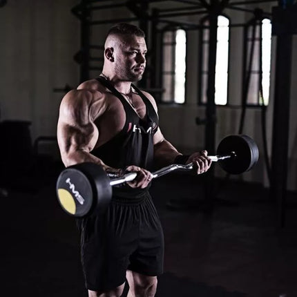 Gumu dengtas štangos/garbanos strypas HMS GSL-50 50 kg