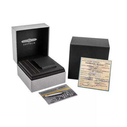Vyriškas laikrodis ZEPPELIN 100 Yahre Chronograph 8670-1 + DĖŽUTĖ