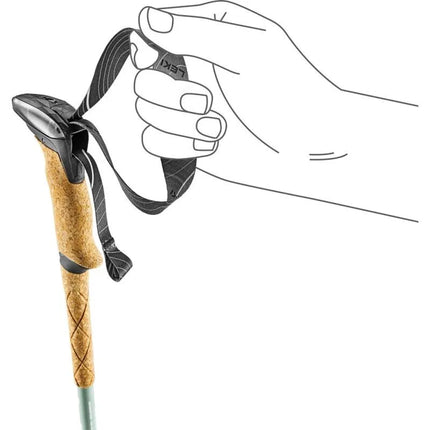 LEKI MAKALU LITE trekking poles, 90-125cm gray-green
