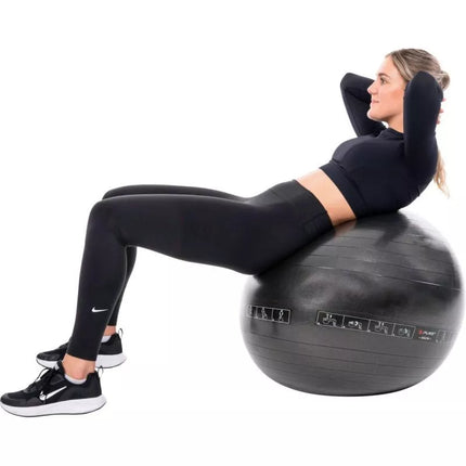 FITNESS BALL 75CM BLACK PURE 2 IMPROVE