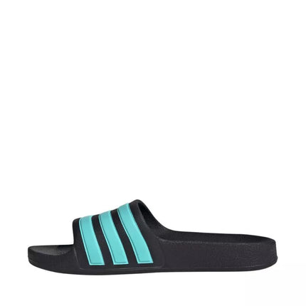Adidas Adilette Aqua Slides vaikiškos šlepetės juodos ir mėlynos JS2497