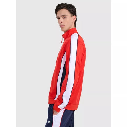 Men's zip-up sweatshirt without hood 4F 4FRAW25TSWSM2459-62S