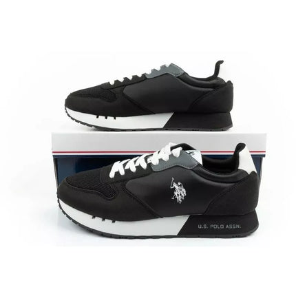 US Polo Assn sports shoes sneakers men's fashionable comfortable black