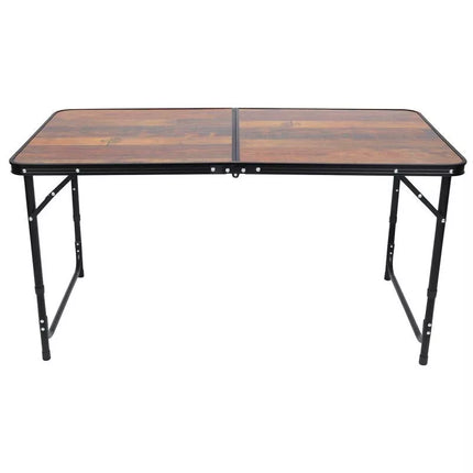 SULANKSTOMAS KEMPINGO STALAS 120X60X70/62/55CM MEDINIS