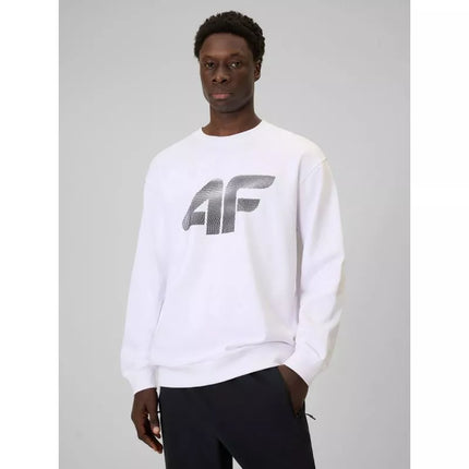 Men's sweatshirt without zipper and hood 4F 4FRAW25TSWSM2493-10S