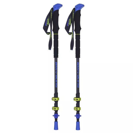 Viking Carbo Lite Trekkingo lazdos juodos/limetinės