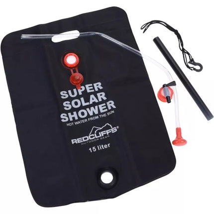 SOLAR SHOWER CAMPING TOURIST 15L REDCLIFFS