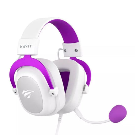 Havit H2002d Žaidimų ausinės Baltos / Violetinės