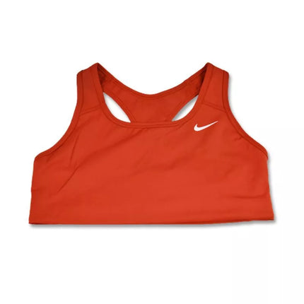 Nike Swoosh Pro-padded Liemenėlė Moterims Cinnabar/White - BV3630-624