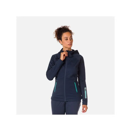 ROSSIGNOL Moteriška softshell striukė su gobtuvu, tamsiai mėlyna