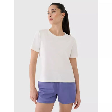 Women's quick-drying oversize training T-shirt 4F 4FRSS25TFTSF1236-11S