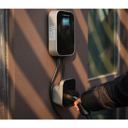 Extralink elektromobilių įkroviklis BS20-BA-22kW-APP, 2 tipo, 32A, 22kW, 3 fazių, LCD ekranas, su programėle, 6,1 m laido ilgis