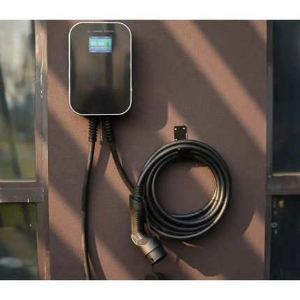 Extralink elektrinių automobilių įkroviklis BS20-BC-22kW-APP Type 2, 32A, 22kW, trifazis, LCD ekranas, valdymas programėle, 6,1 m