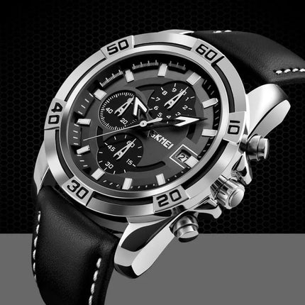 Men's Watch Skmei 9156SIBK + BOX