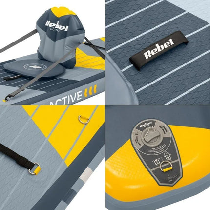SUP board REBEL ACTIVE PRO Touring, 381x81x15, set
