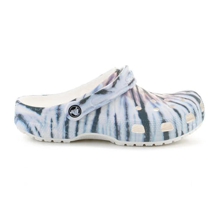 CROCS CLASSIC TIE DYE CLOG CHALK/MULTI 211937-0PZ