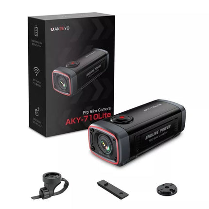 AKEEYO 710 Lite Veiksmo kamera ant vairo dviračiams ir motociklams - Juoda