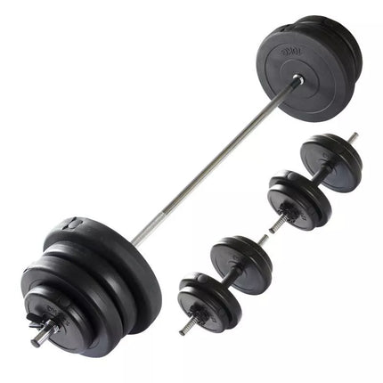 VIRTUFIT REGULIUOJAMAS SVAROMENŲ KOMPLEKTAS - 60,5 KG - JUODAS