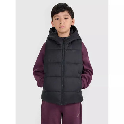 Children's down vest with synthetic filling 4F 4FJRAW25TVJAU331-20S