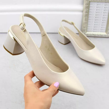 Elegantiški sandalai Sergio Leone W SK439B su perlamutro detalėmis