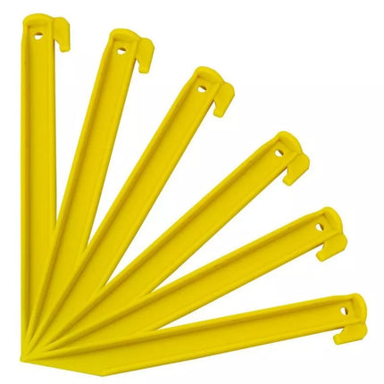 Palapinės kuoliukai 22 cm, 6 vnt. rinkinys, plastikiniai, ENERO CAMP